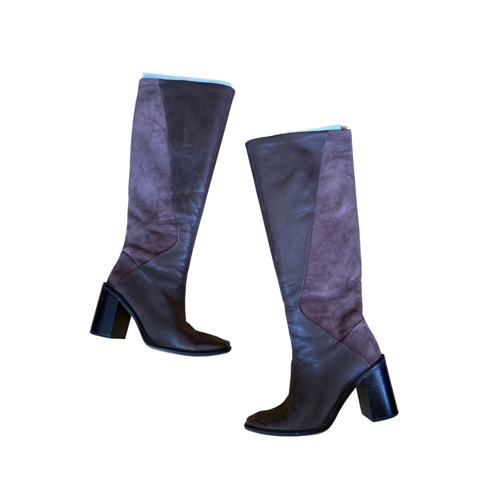 Franco Sarto Stevie‎ Tall Knee high Boots brown leather